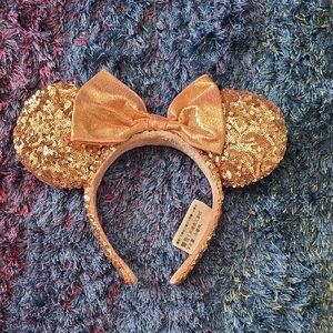 Disney Rose Gold Sequin Mouse Ears Headband